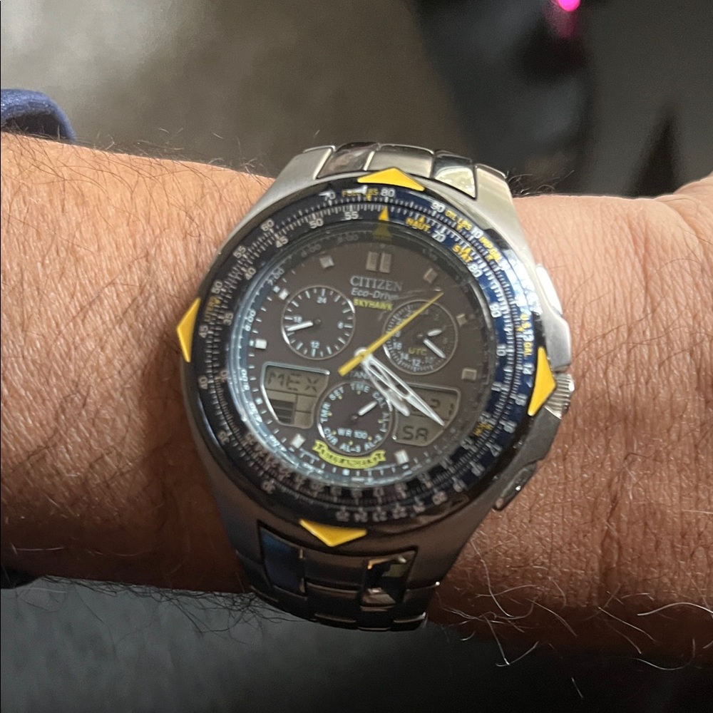 Citizen Eco-Drive Skyhawk Blue Angels Edition Titanium Watch - Picture 9 of 11